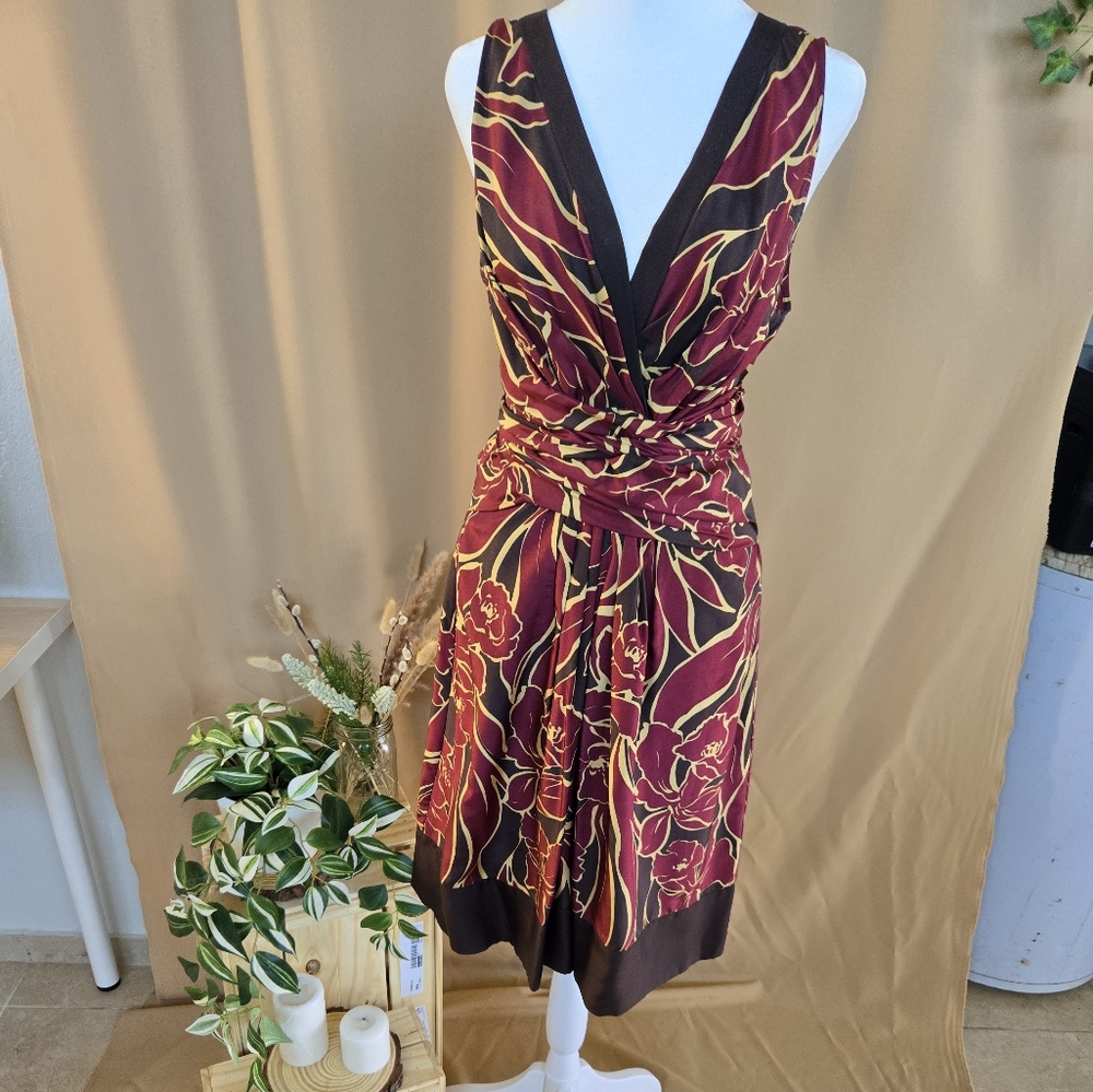 Elegant Floral Wrap Dress